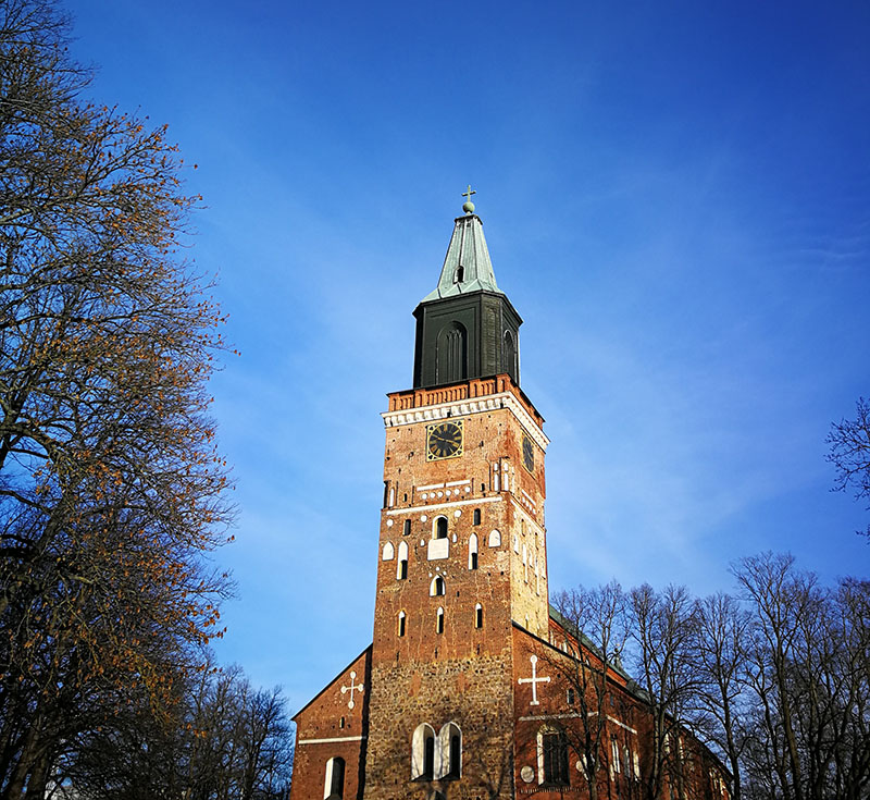 Beautiful Turku Cathedral in Turku, Finland