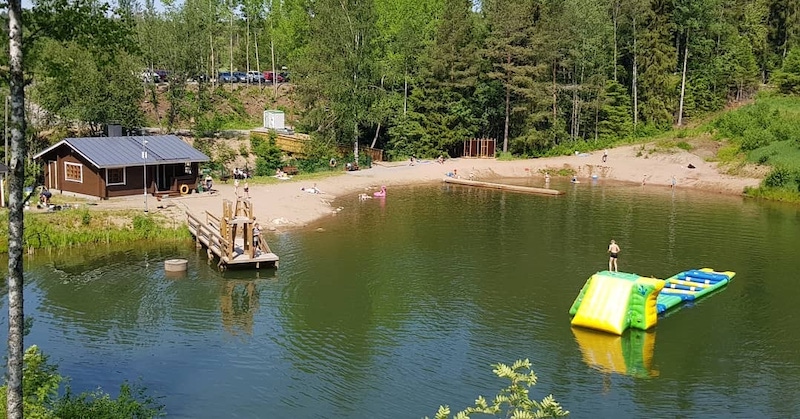 Falinkosken uimaranta on suosittu kesäkohde